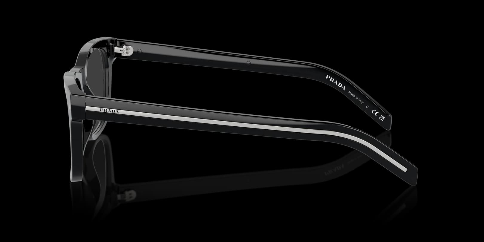 Prada 0PR A13V 16K1O1 Eyeglasses Black 52mm Men 3