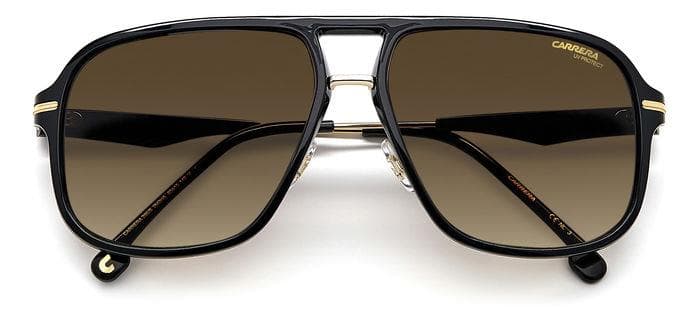 Carrera 296/S 02M2 Sunglasses Black Gold 60mm Men 5