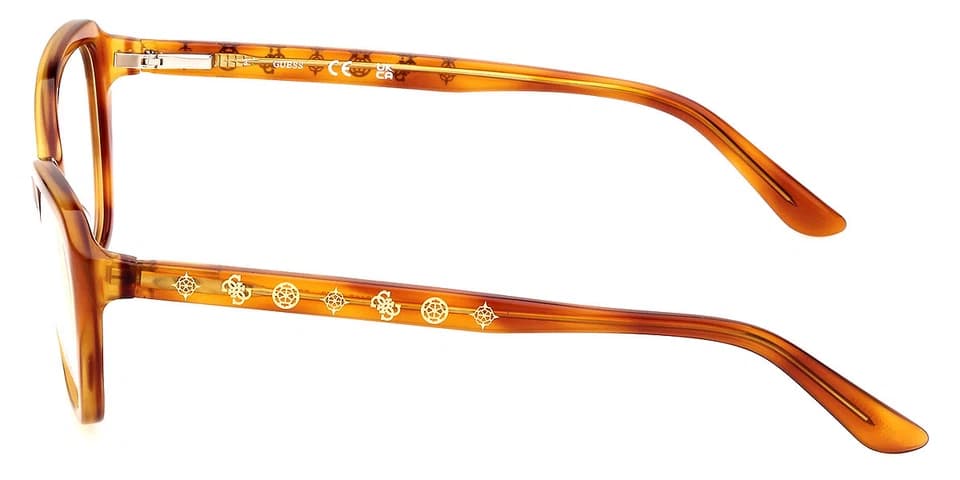 Guess GU50115 053 Eyeglasses Blonde Havana 52mm Women 3