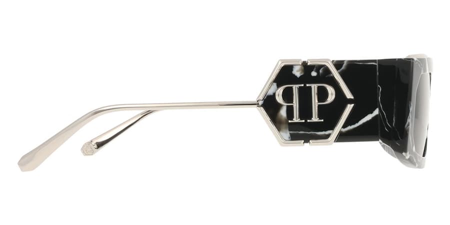 Philipp Plein SPP119M 0Z21 Sunglasses Marble Black 58mm Women 3