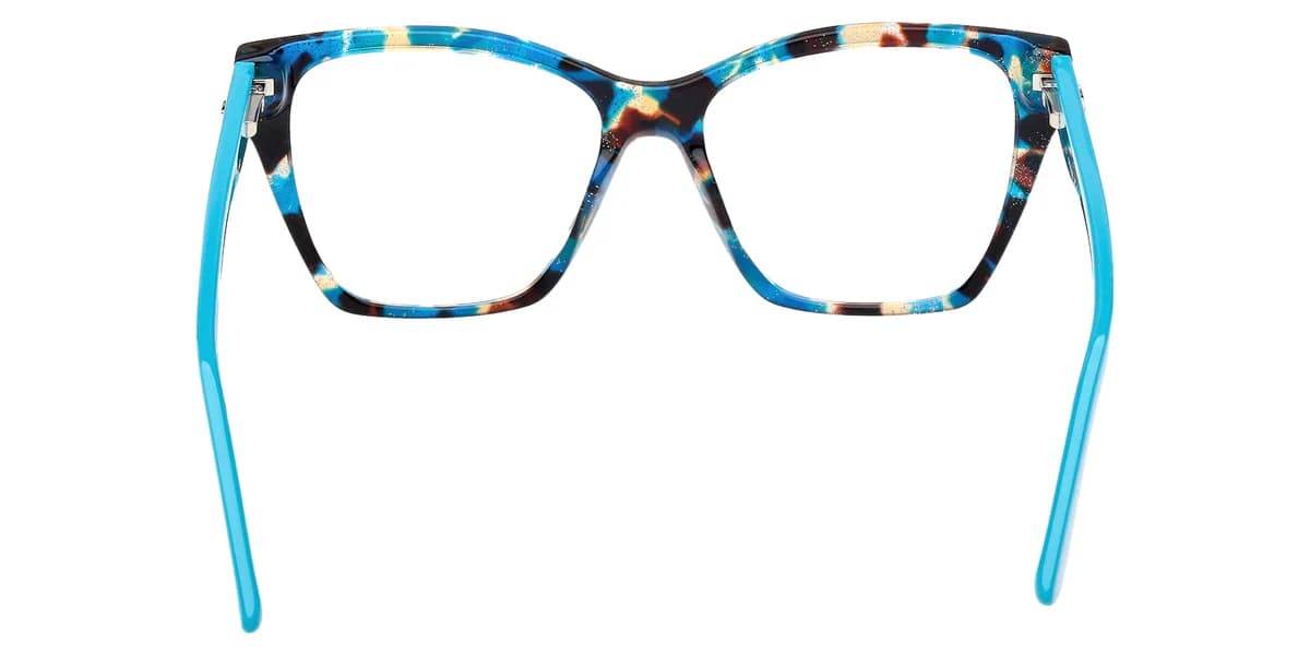 Guess GU50235 087 Eyeglasses Shiny Turquoise 50mm Women 4
