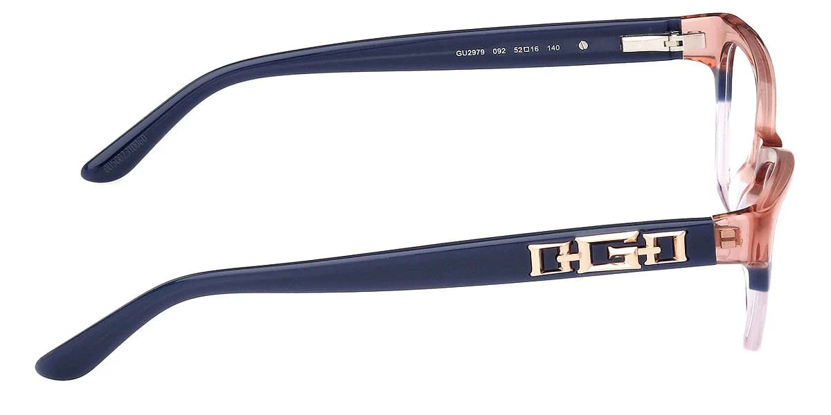 Guess GU2979 092 Eyeglasses Blue 52mm Women 5