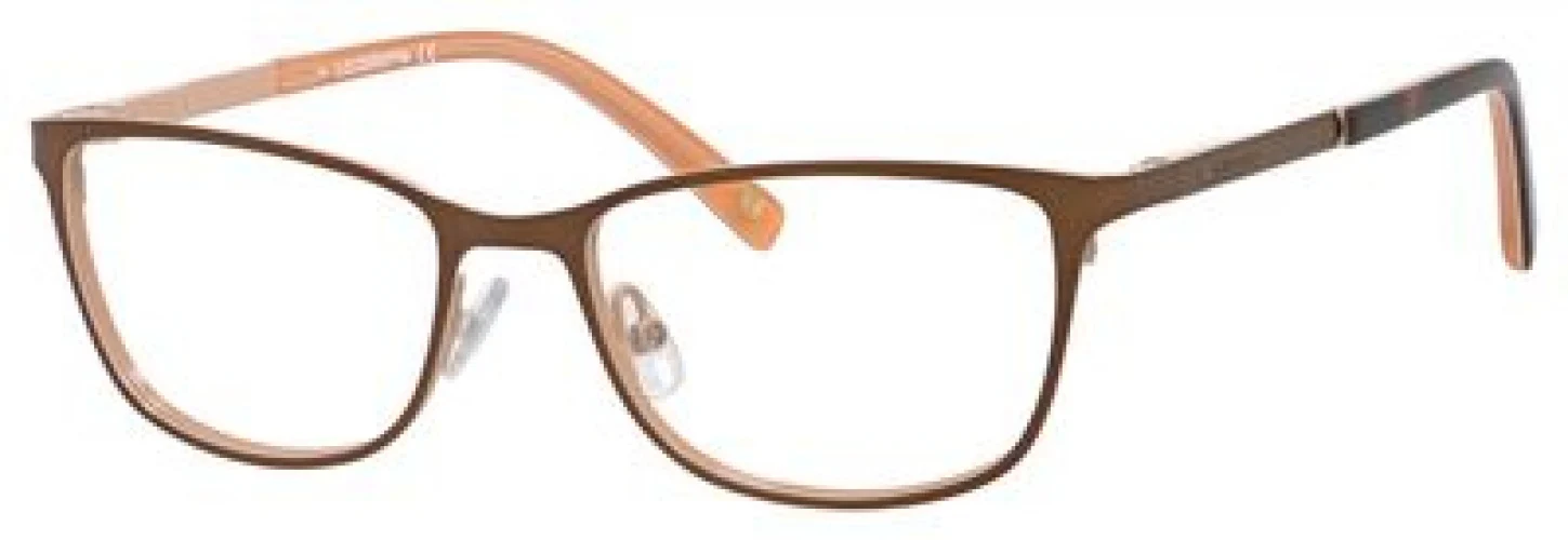 Liz Claiborne L 436 0FE4 Eyeglasses Brown Peach 50mm Women