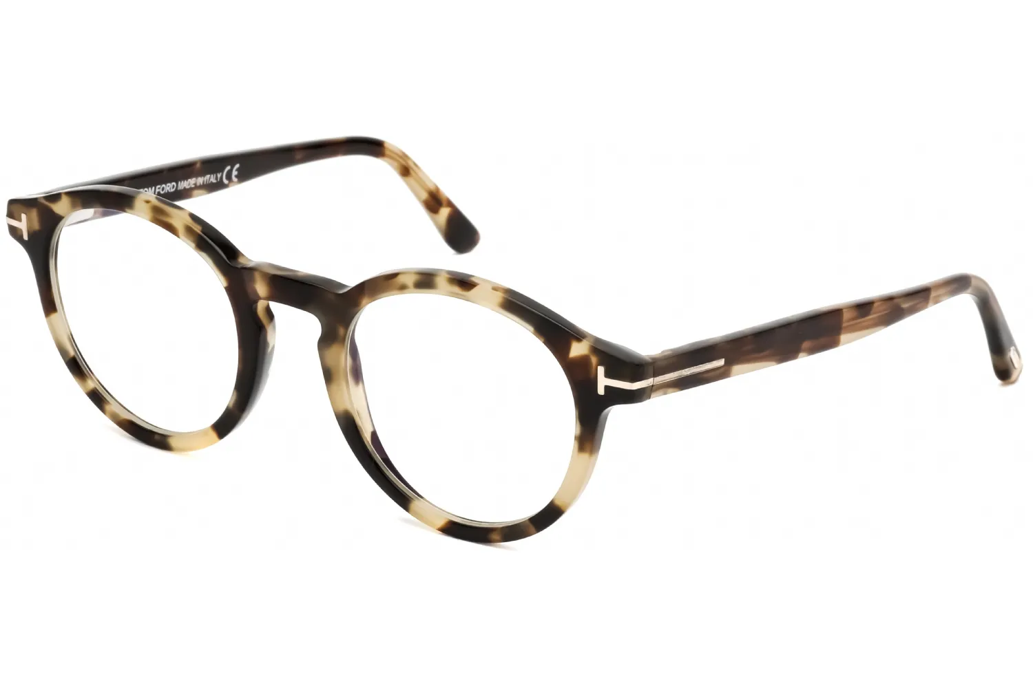 Tom Ford FT5529-B 055 Eyeglasses Shiny Vintage Havana 48mm Unisex