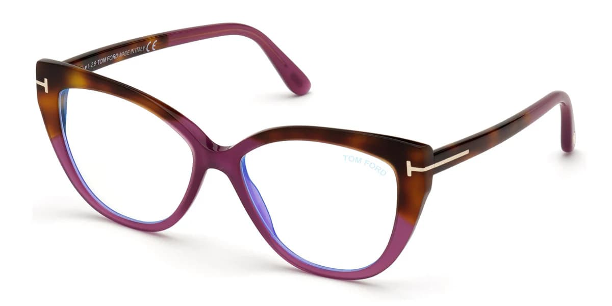 Tom Ford FT5673B 081 Eyeglasses Shiny Violet 54mm Women