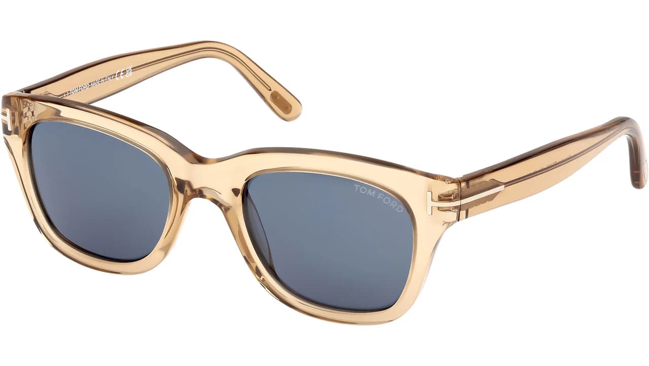 Tom Ford FT0237 45V Sunglasses Shiny Light Brown 52mm Men