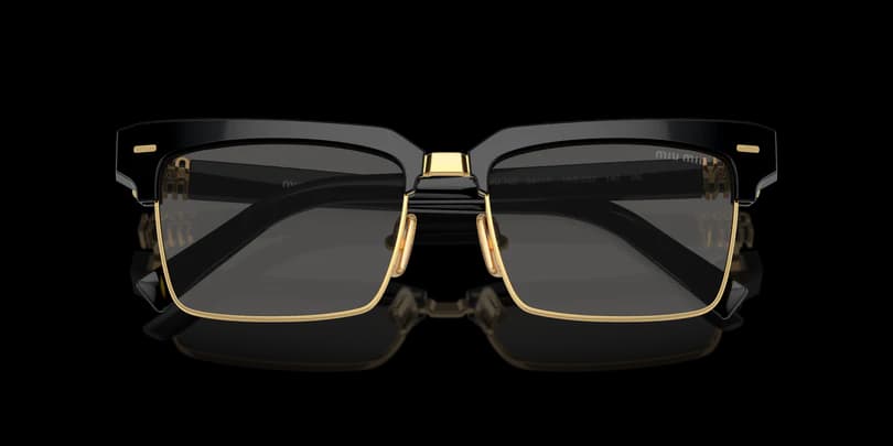 Miu Miu MU 10ZS 1AB5S0 Sunglasses Black 54mm Unisex 5