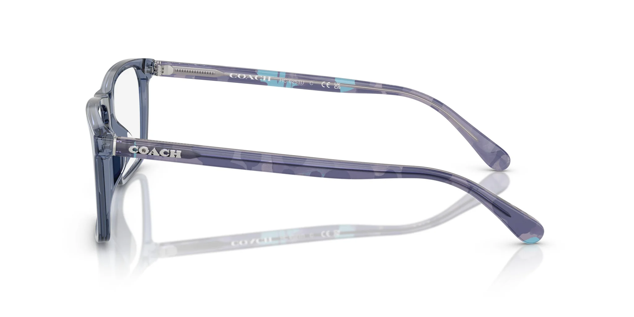 Coach 0HC6251U 5820 Eyeglasses Transparent Blue 55mm Men 3