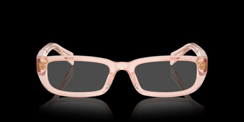 Prada 0PR B05V 19Q1O1 Eyeglasses Transparent Peach 52mm Women 2