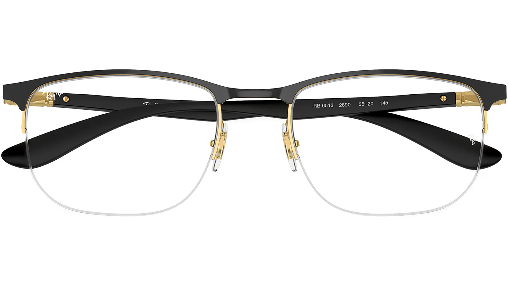 Ray-Ban RB6513 2890 Eyeglasses Black Gold 53mm Women 5