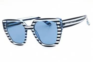 Draper James DJ9023 400 Sunglasses Navy Stripe 55mm