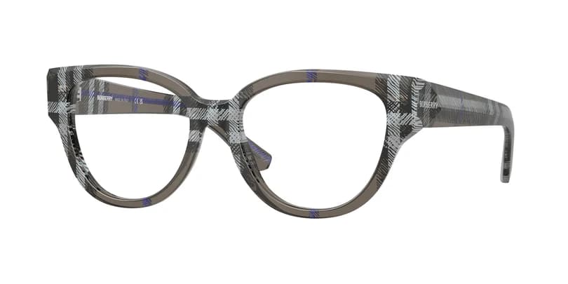Burberry 0BE2421F 4147 Eyeglasses Checkered Lichen Grey 53mm Women