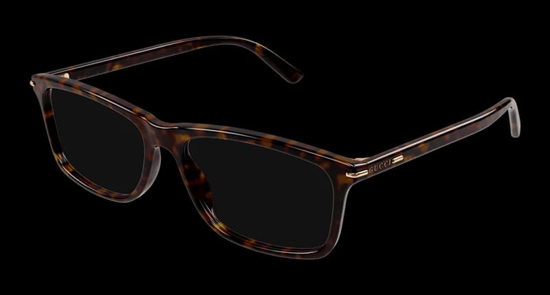 Gucci GG1447O 002 Eyeglasses Havana 57mm Men