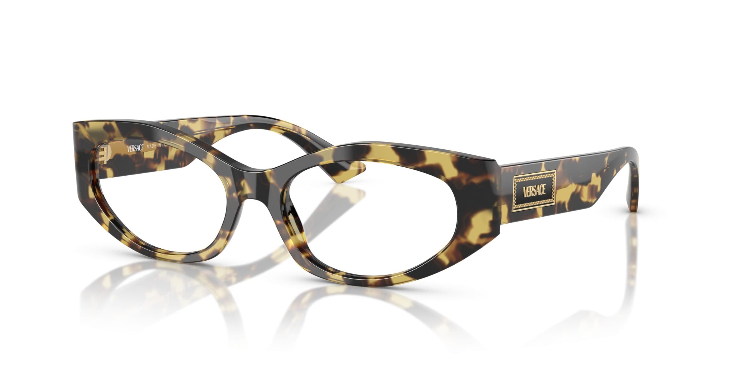 Versace 0VE3369 777 Eyeglasses Vintage Tortoise 51mm Women