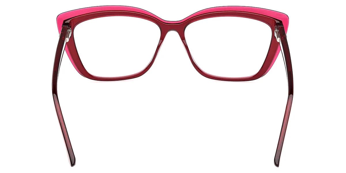 Guess GU2977 069 Eyeglasses Shiny Bordeaux 49mm Women 4