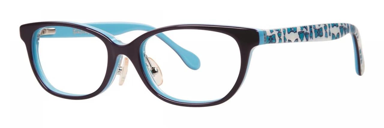 Lilly Pulitzer Lara Eyeglasses Navy 46mm Kids