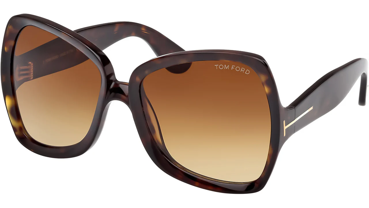 Tom Ford FT1222 52F Sunglasses Dark Havana 60mm Women