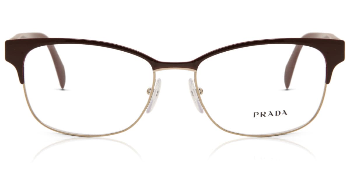 Prada VPR65R UAN-1O1 PR 65RV Eyeglasses Brown 53mm Women
