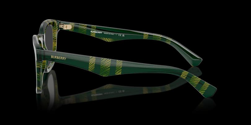 Burberry 0BE2417 4125 Eyeglasses Checkered Green 51mm Men 3
