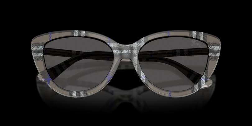 Burberry 0BE4457 416687 Sunglasses Check Lichen 55mm Women 5