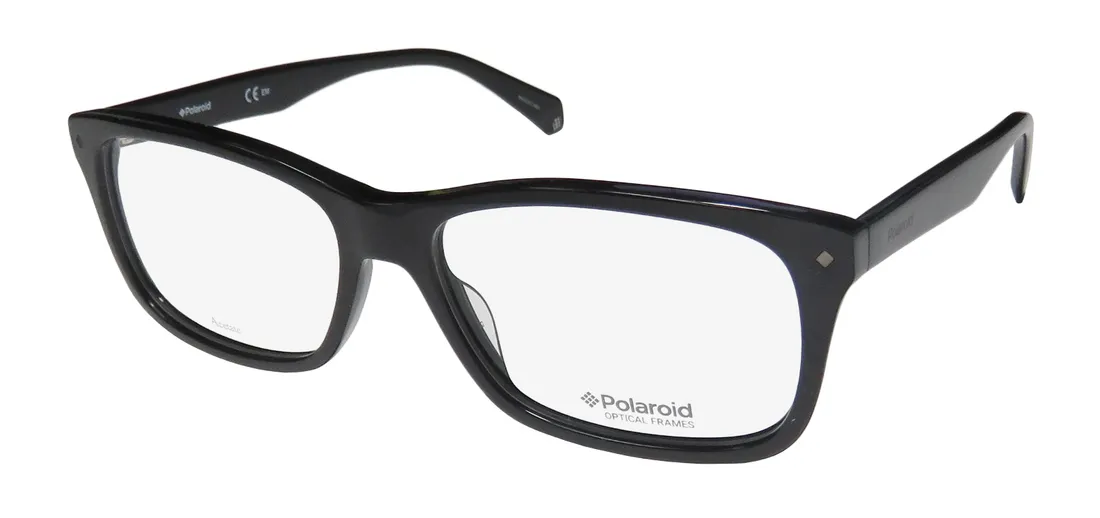 Polaroid D317 807 Eyeglasses Black 55mm Unisex