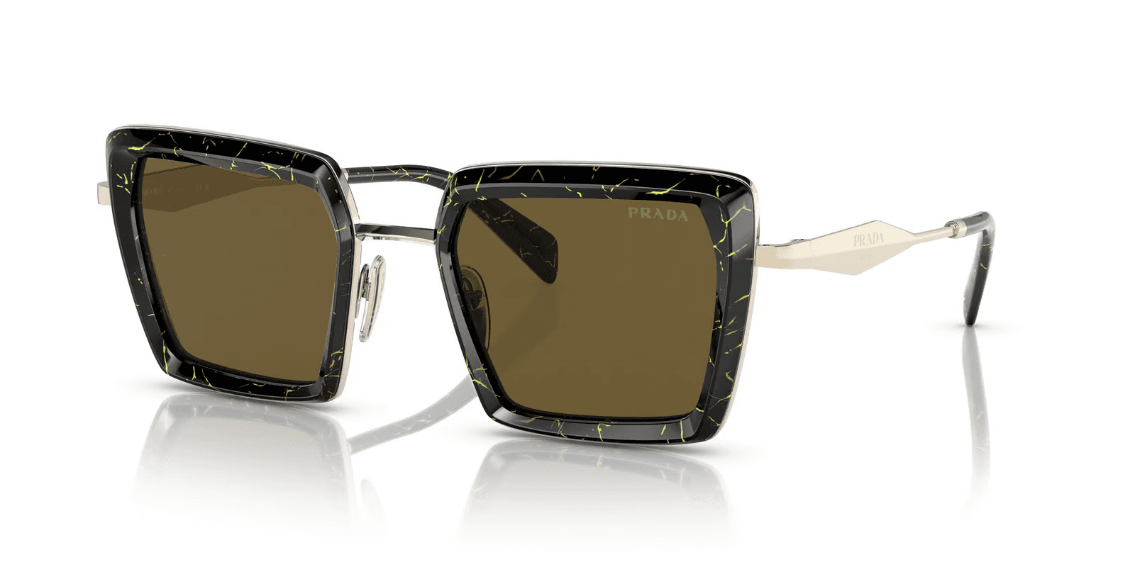 Prada SPR55Z 19D-01T PR 55ZS Sunglasses Multicolor 140mm Women