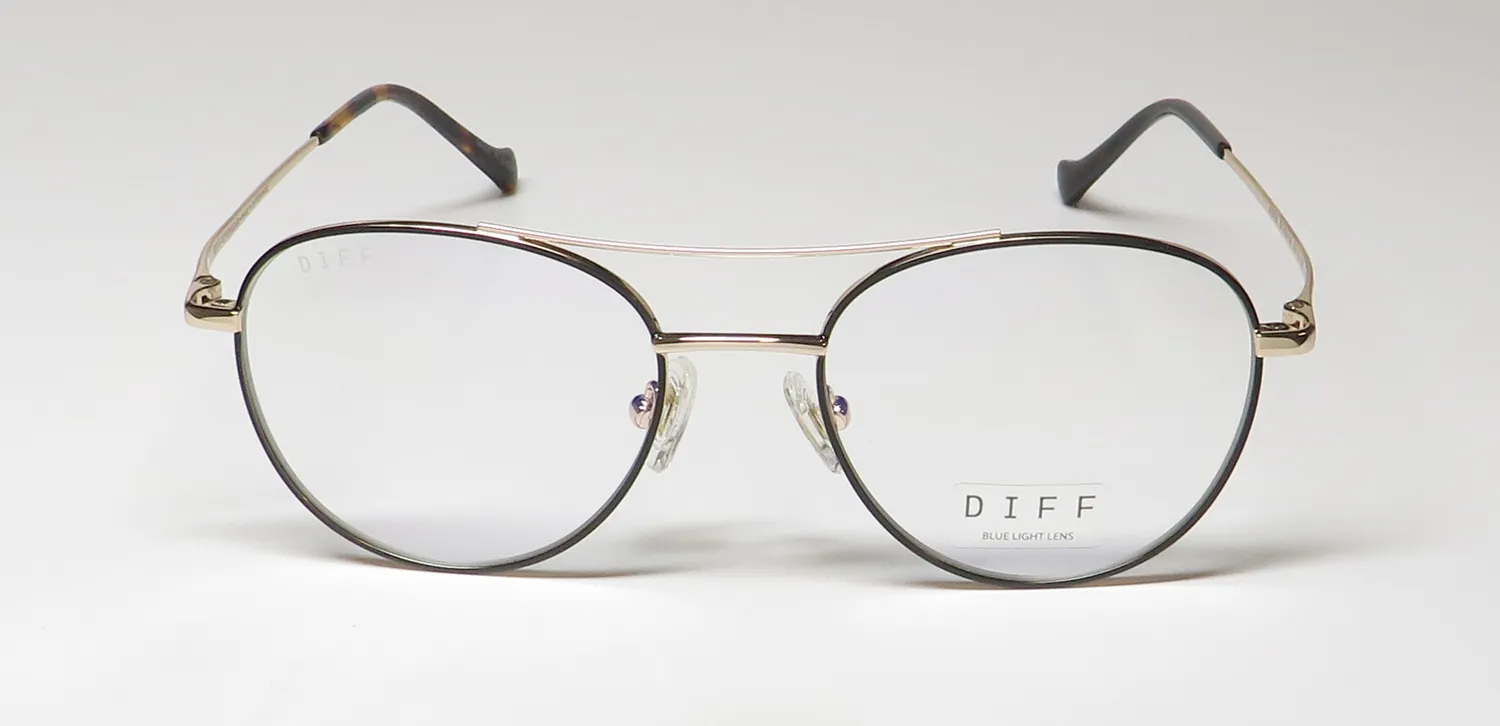 Diff Aiden Blue Light Lens bk Eyeglasses Black 50mm 3