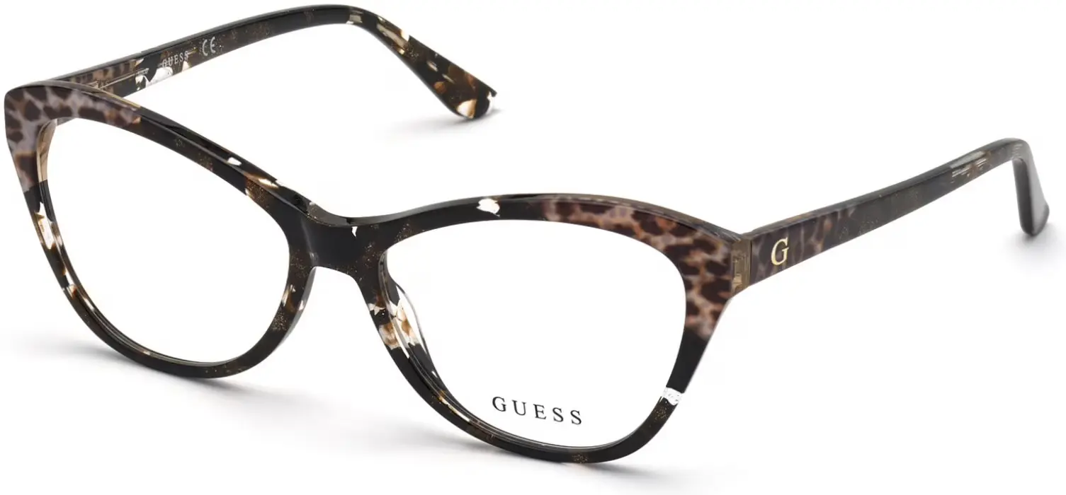 Guess GU2818 050 Eyeglasses Dark Brown 56mm Women