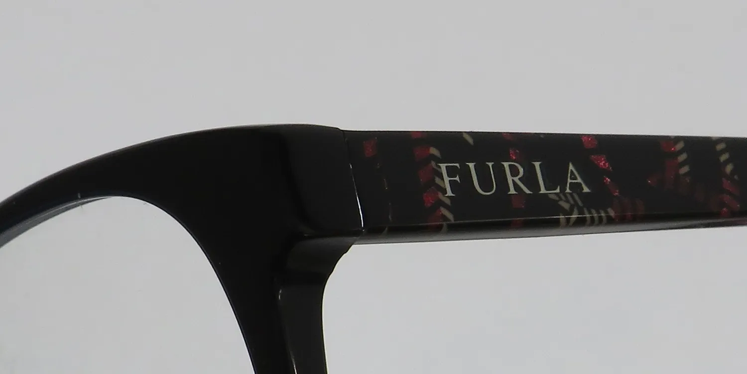 Furla Vfu077 700 Eyeglasses Black 52mm 6