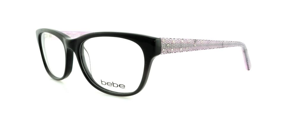 Bebe BB5081 BROKENHEARTED 001 Eyeglasses Jet 52mm Women