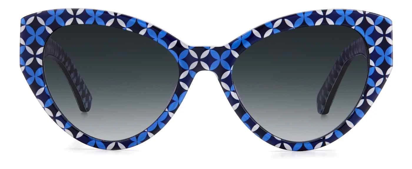 Kate Spade PAISLEIGH/S 0S6F Sunglasses Blue Pattern 55mm Women 2