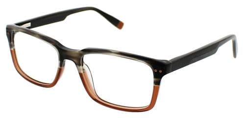 Steve Madden TROOPAH Eyeglasses Smoke Horn Fade 58mm Men