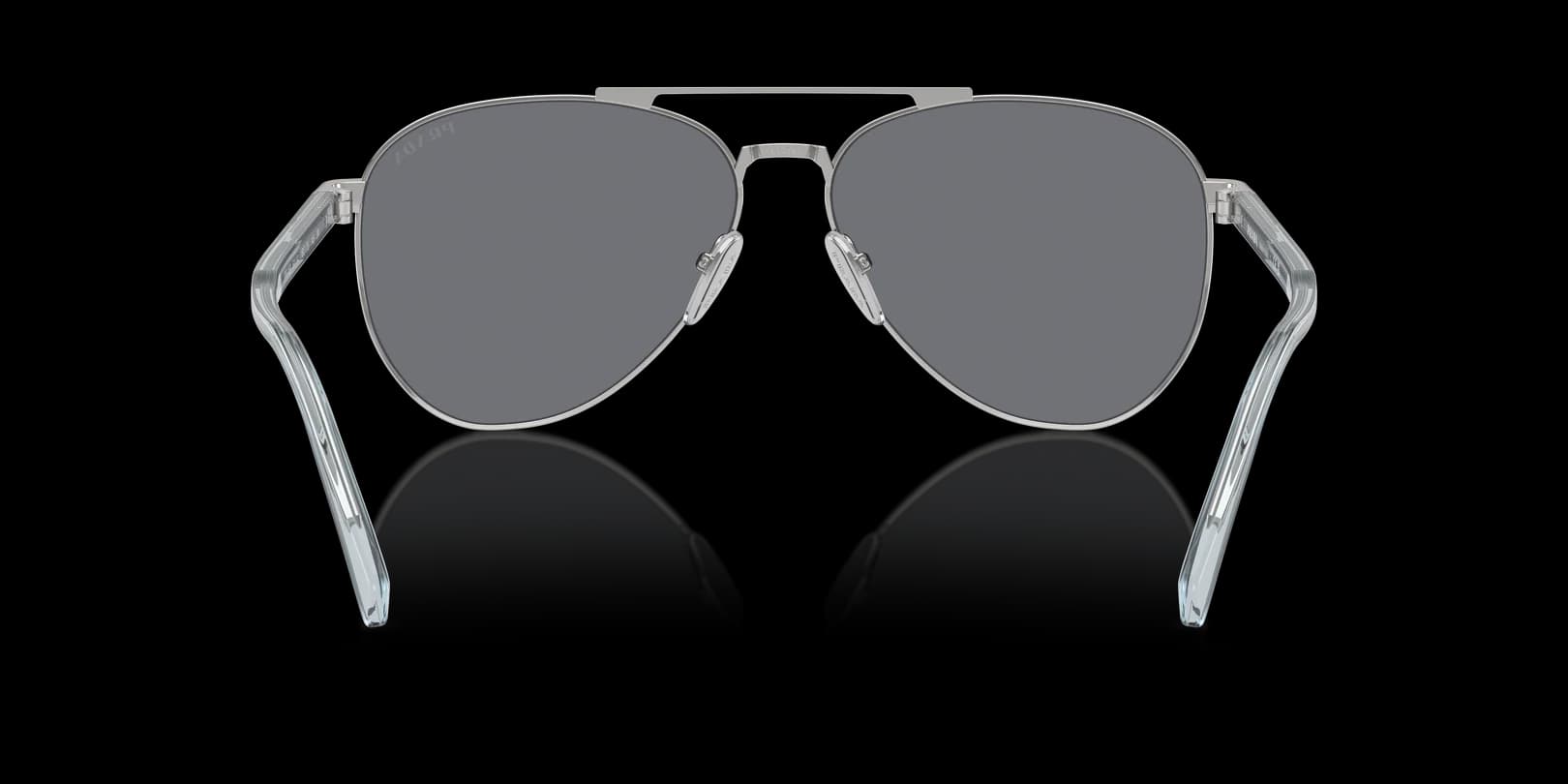 Prada 0PR A58S 1BC175 Sunglasses Silver 61mm Men 4