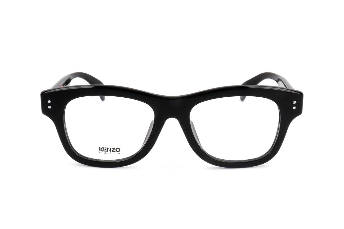 Kenzo KZ50175F 001 Eyeglasses Black 55mm Unisex 2