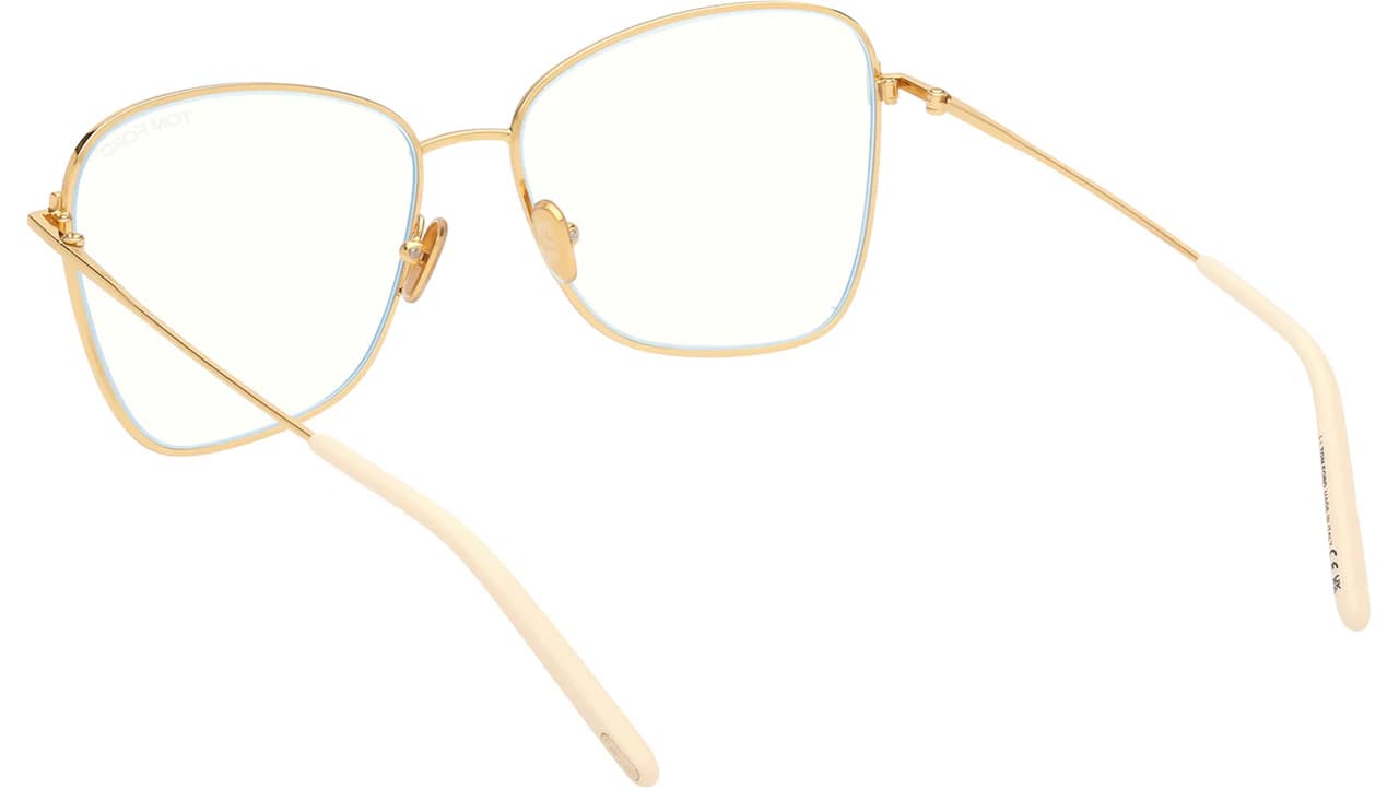 Tom Ford FT5906B 025 Eyeglasses Ivory 55mm Women 5