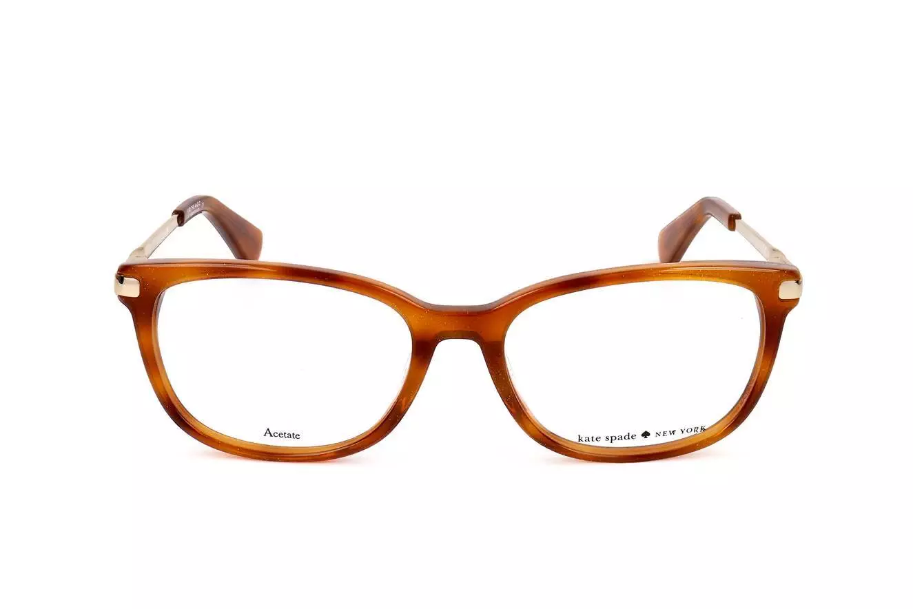Kate Spade Jailene Eyeglasses Yellow Red Havana 52mm Women 2