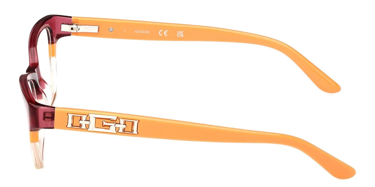 Guess GU2979 044 Eyeglasses Orange 52mm Women 4