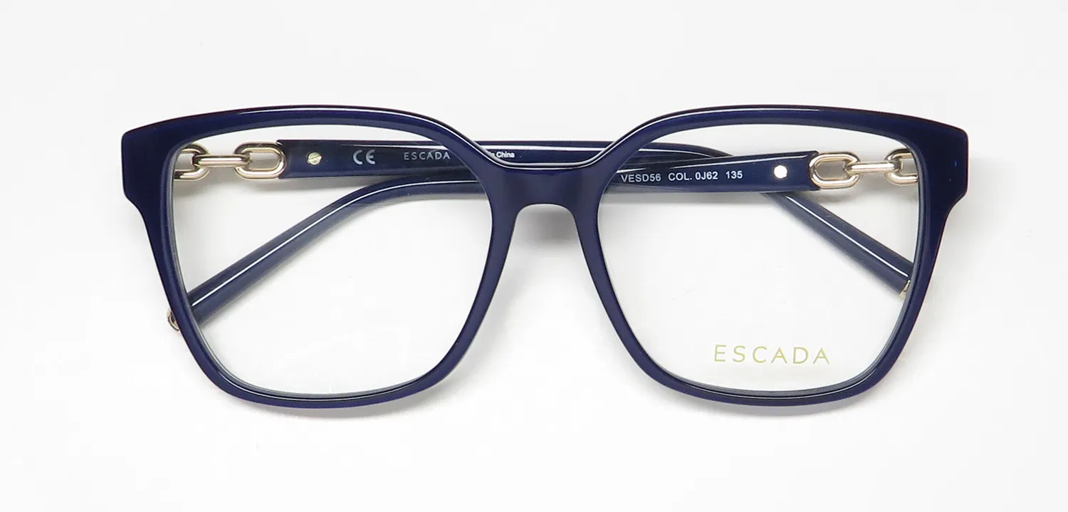 Escada Vesd56 0j62 Eyeglasses Transparent Azure 54mm 2