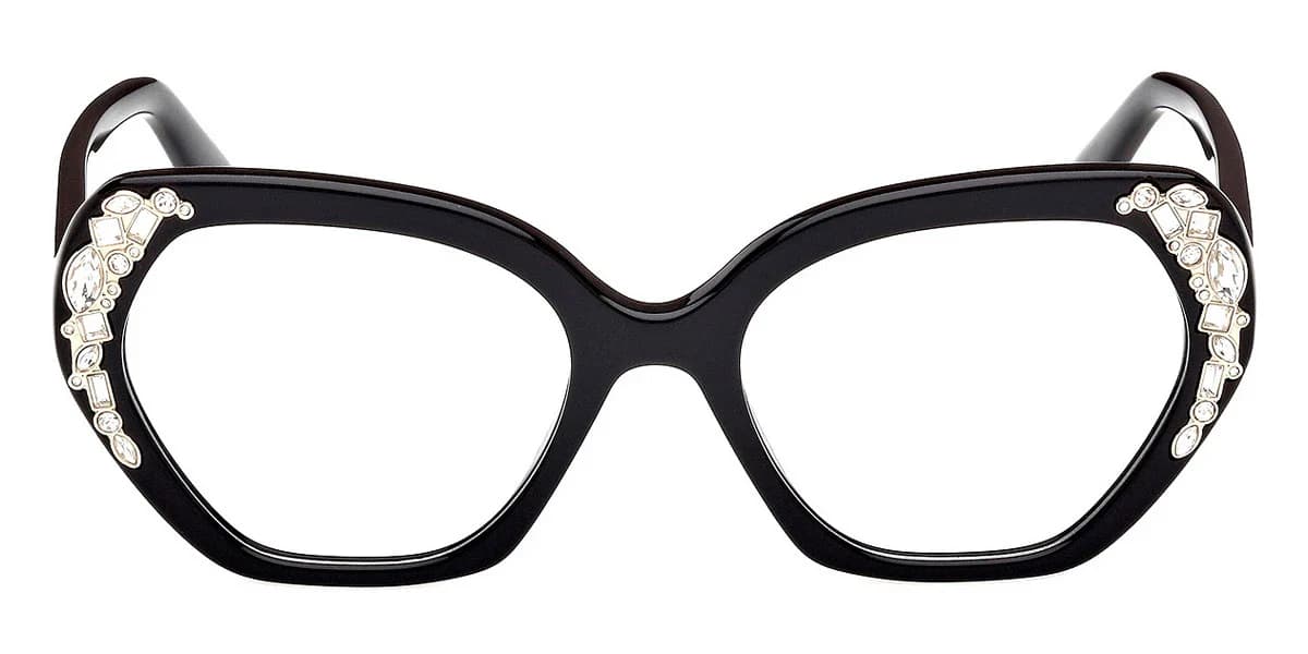Marciano GM50039 001 Eyeglasses Shiny Black 53mm Women 2