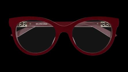 Balenciaga BB0185O 003 Eyeglasses Burgundy 53mm Women 2