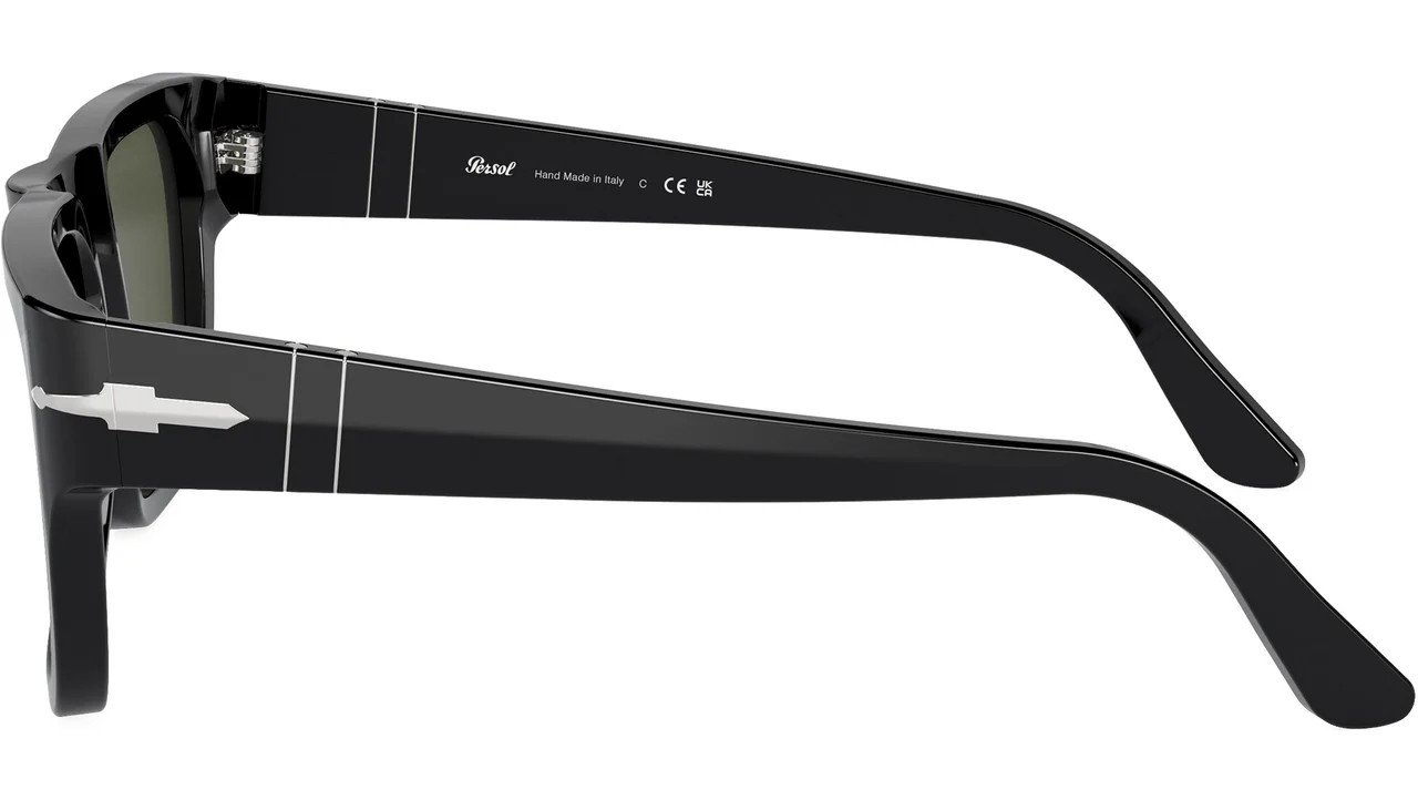 Persol PO3348S 95/31 Sunglasses Shiny Black 57mm Men 3