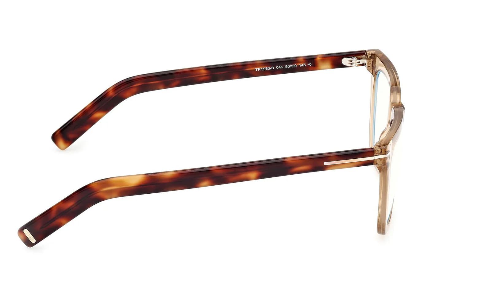 Tom Ford FT5963B 045 Eyeglasses Shiny Light Brown 50mm Men 5