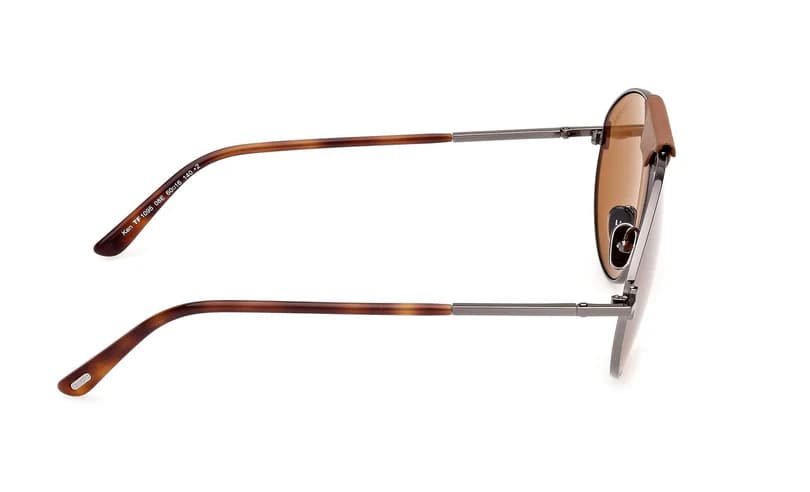 Tom Ford FT1095 08E Sunglasses Shiny Gunmetal 60mm Men 5