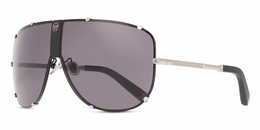 Philipp Plein SPP075M 0K07 Sunglasses Polished Palladium 69mm Unisex