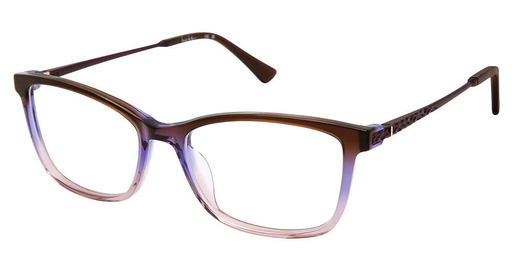 Nicole Miller METRO C01 Eyeglasses Gradient Purple 56mm Women