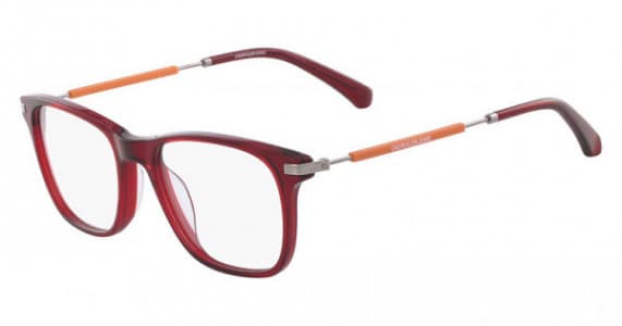 Calvin Klein CKJ18704 601 Eyeglasses Crystal Oxblood 52mm Men