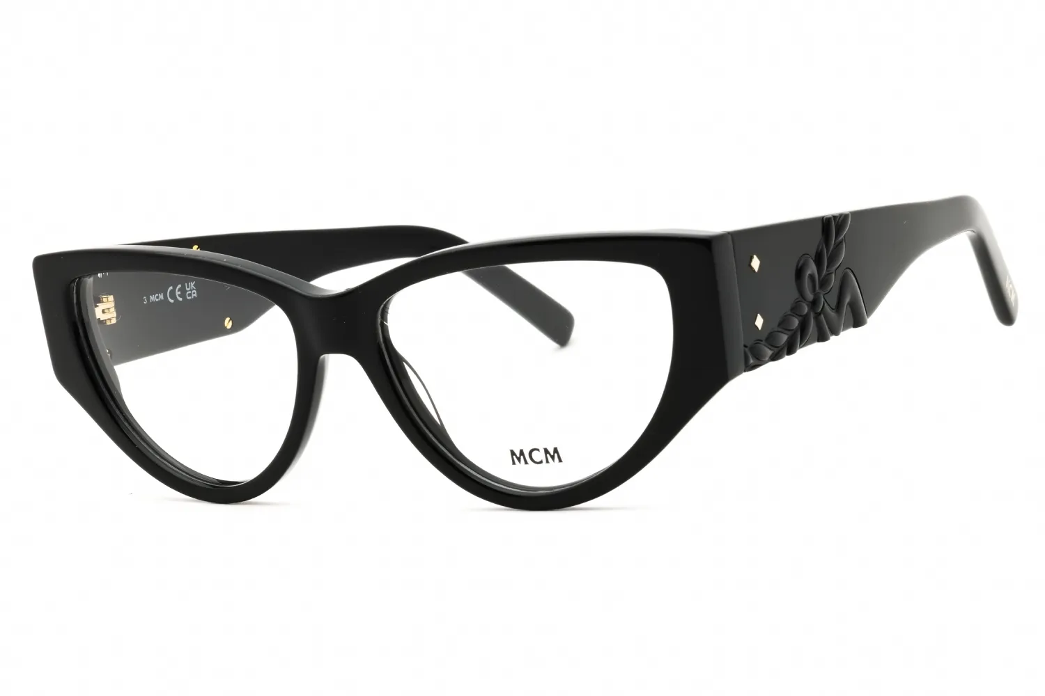 MCM MW5004 001 Eyeglasses Shiny Black 53mm Women