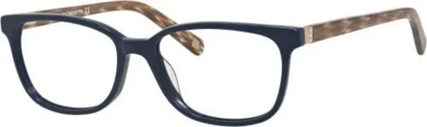 Liz Claiborne L 631 0FX8 Eyeglasses Navy Brown Pearl 52mm Women