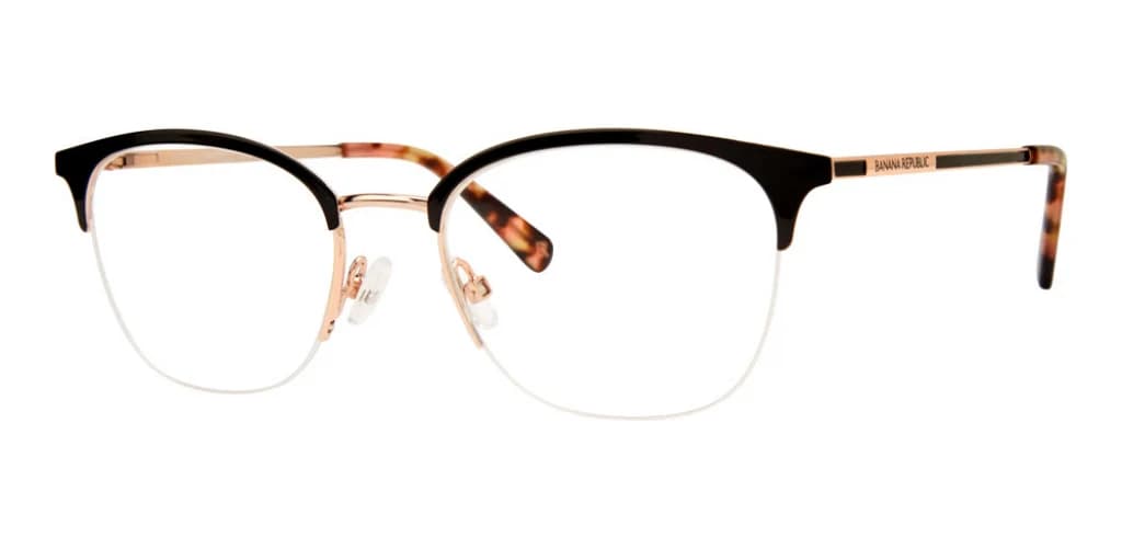 Banana Republic BR 229 026S Eyeglasses Black Gold 50mm Women