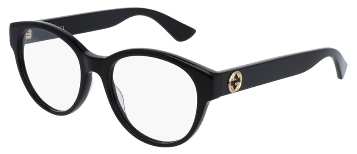 Gucci GG0039O 001 Eyeglasses Black 52mm Women